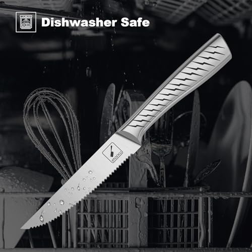 imarku Serrated Steak Knives Set of 6