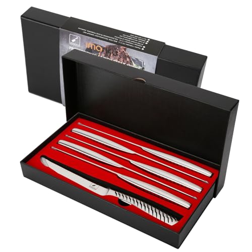 imarku Serrated Steak Knives Set of 6
