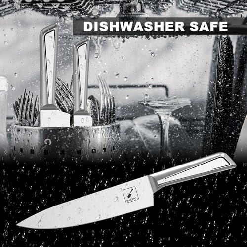 imarku 16-Piece Premium Japanese Stainless Steel Knife Set