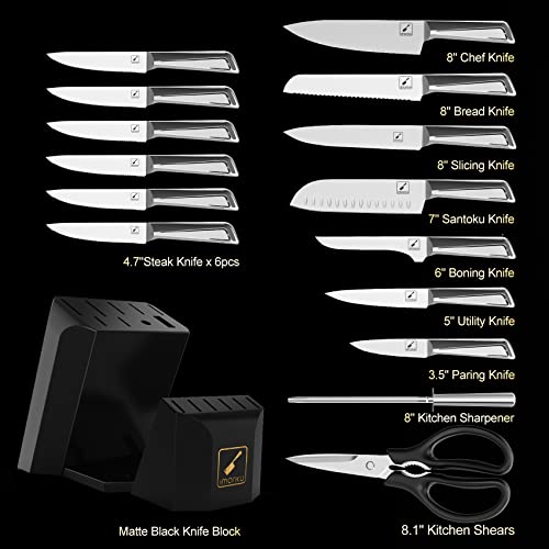 imarku 16 PCS Knife Set with Block