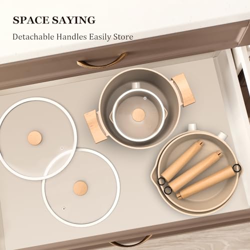 Imarku Non Stick Granite Cookware Set, 10-Piece