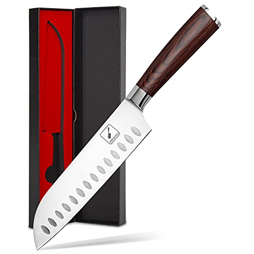 imarku 7" Santoku Knife: Ultra Sharp Japanese Chef Knife