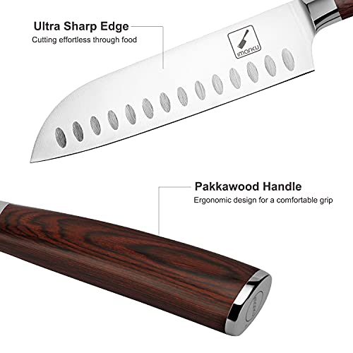 imarku 7" Santoku Knife: Ultra Sharp Japanese Chef Knife