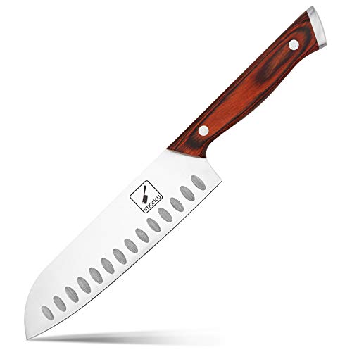 imarku 7 Inch German HC Santoku Kitchen Knife