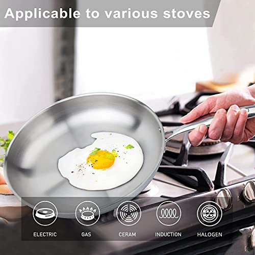 Imarku 12 Inch Stainless Steel Frying Pan