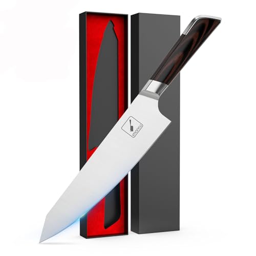 imarku Damascus 8 Inch Japanese Chef Knife, Super Sharp