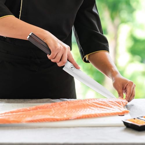 imarku 10" Sashimi Yanagiba Knife with Pakkawood Handle
