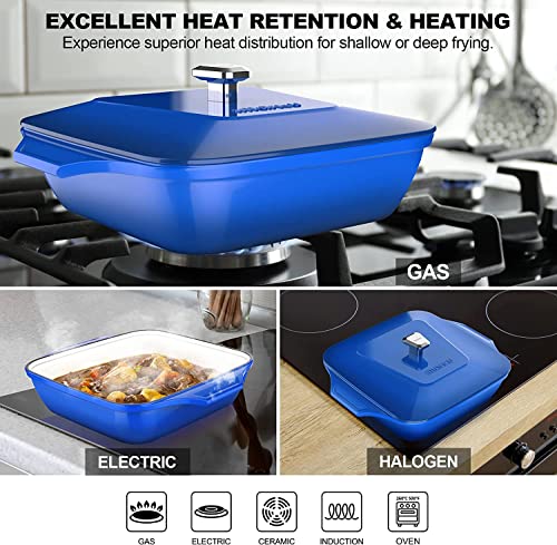 5 Quart Dutch Oven, Enameled Cast Iron, Oven Safe