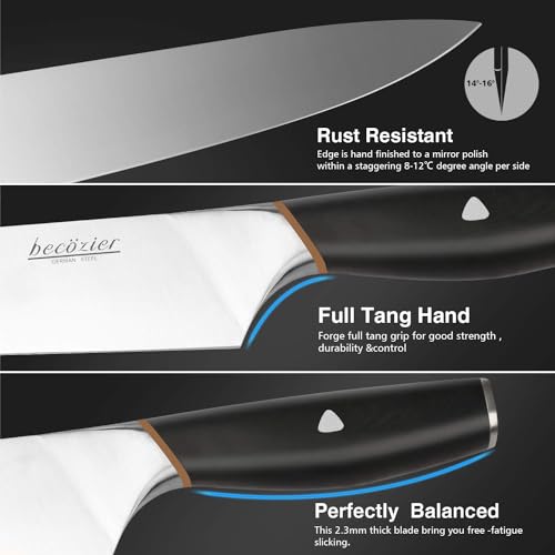 imarku&Becozier 8" German High Carbon Chef Knife