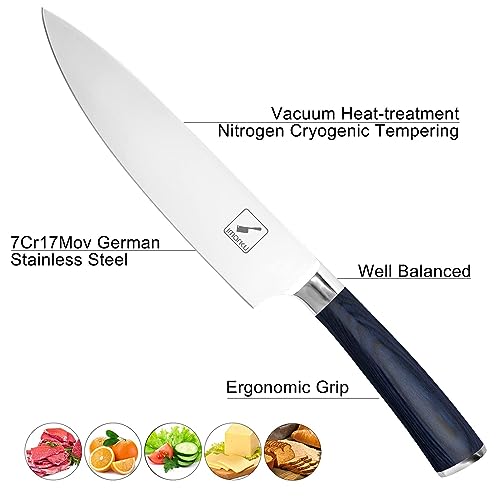 imarku 8" Pro Chef Knife with Ergonomic Handle