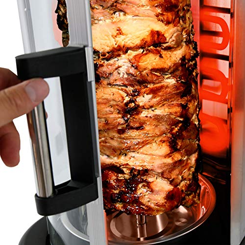 Vertical Rotating Rotisserie Oven with Kebab Rack & Skewers