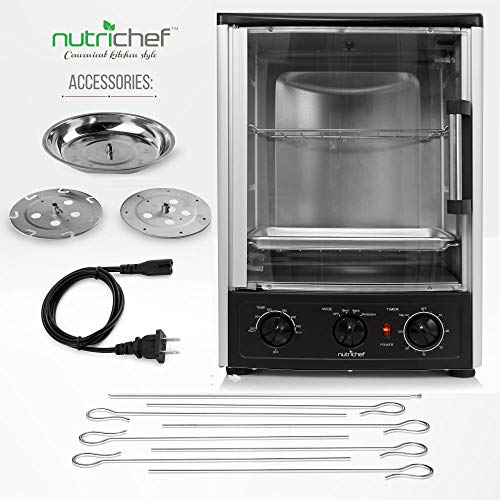 Nutrichef Upgraded Rotisserie Oven - Vertical Countertop Oven