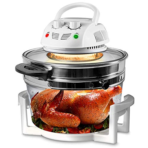 Nutrichef Air Fryer Convection Halogen Oven 13 Quart