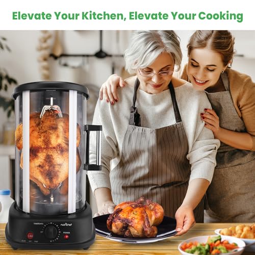 NutriChef Vertical Rotating Shawarma Oven - Stainless Steel