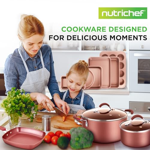Nutrichef 20 Piece Non Stick Cookware & Bakeware Set
