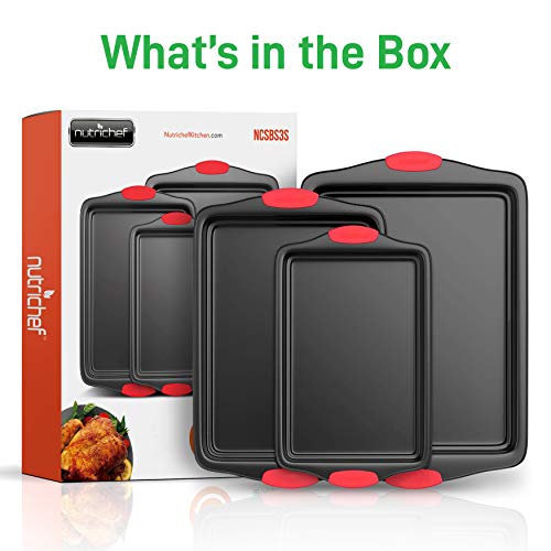NutriChef Nonstick Oven Baking Pans - Premium Quality