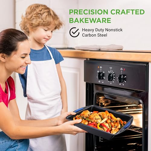 NutriChef 10-Piece Nonstick Bakeware Set - Carbon Steel