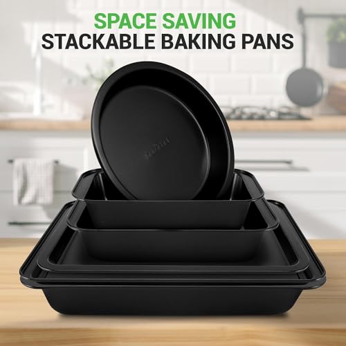 NutriChef 10-Piece Non-Stick Bakeware Set - Carbon Steel