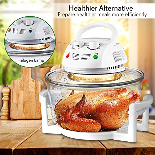 Large 13 Quart NutriChef Air Fryer Multicooker