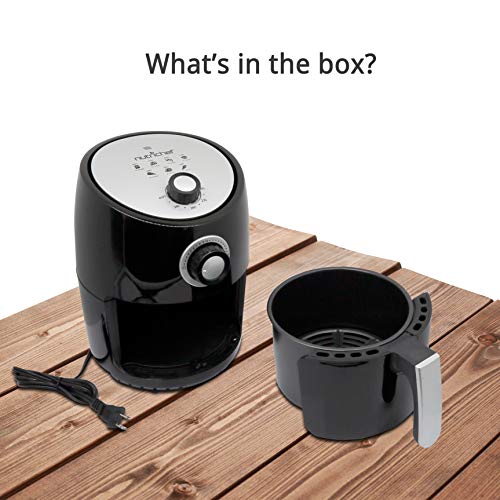 NutriChef 1000w 2 Quart Air Fryer, Oil-free Cooking