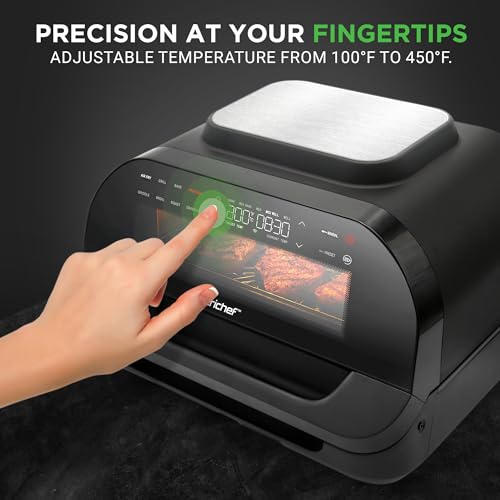 NutriChef Smart Grill & Air Fryer | 7 Cooking Functions