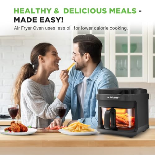 Nutrichef 5.8 Quart Air Fryer | 8 Cook Modes