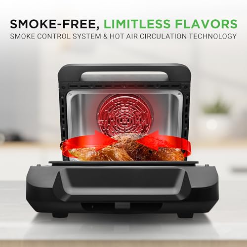 NutriChef Smart Grill & Air Fryer | 7 Cooking Functions