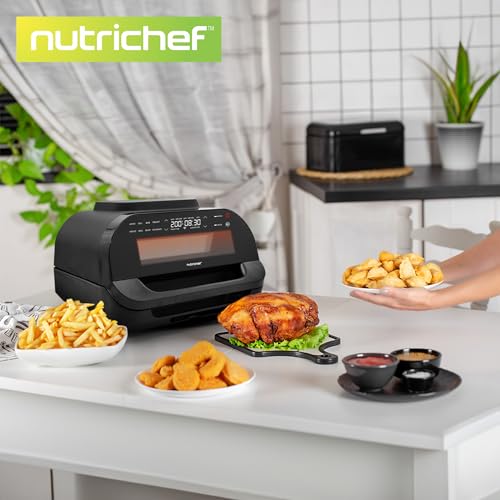 NutriChef Smart Grill & Air Fryer | 7 Cooking Functions
