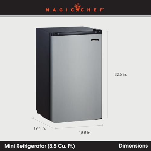 Magic Chef Compact Mini Refrigerator with Freezer Compartment