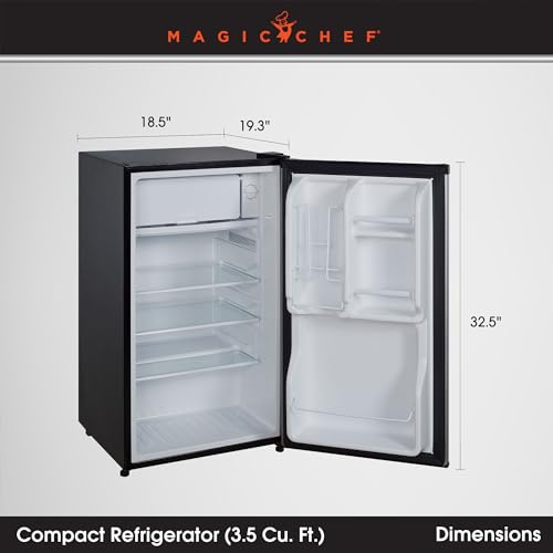 Magic Chef Compact Mini Refrigerator with Freezer Compartment