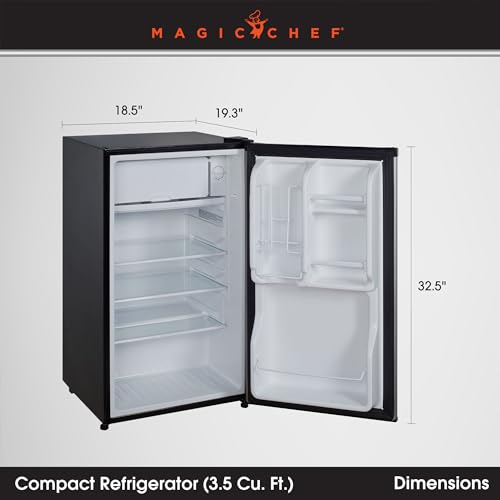Magic Chef Mini Refrigerator 3.5 cu. ft, Black