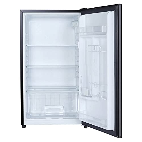 Compact Mini Fridge with Freezer, Adjustable Temp, Can Dispenser