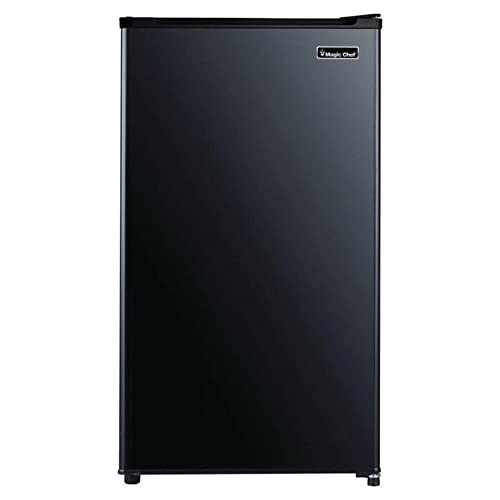 Compact Mini Fridge with Freezer, Adjustable Temp, Can Dispenser