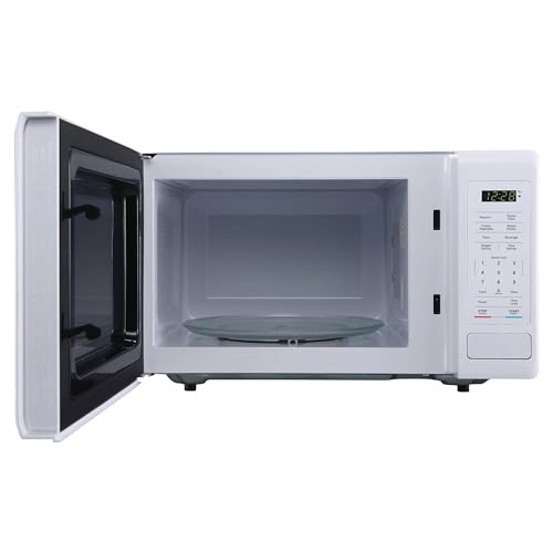 Compact Magic Chef Stainless Countertop Microwave, 6 Cooking Modes