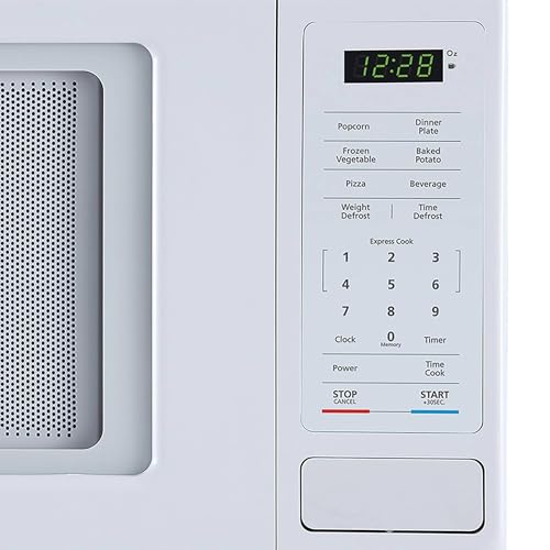 Compact Magic Chef Stainless Countertop Microwave, 6 Cooking Modes