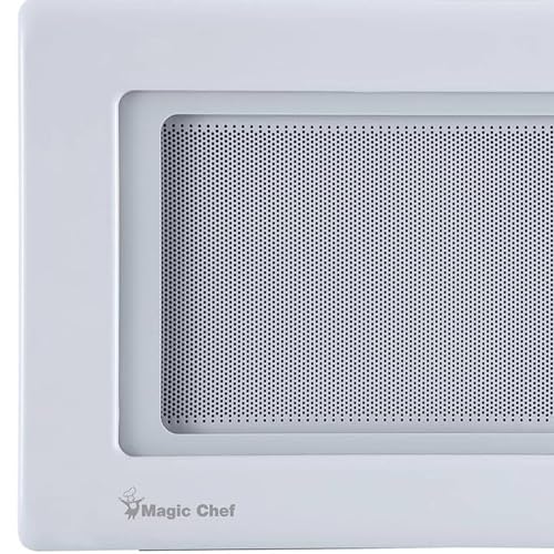 Compact Magic Chef Stainless Countertop Microwave, 6 Cooking Modes