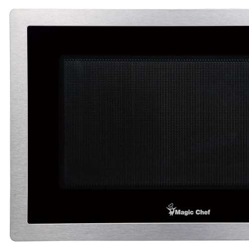 Compact Magic Chef Microwave Oven, Silver