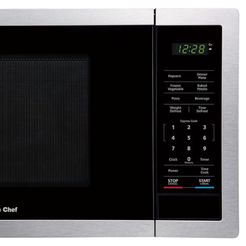 Compact Magic Chef Microwave Oven, Silver