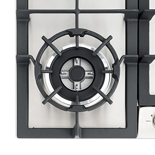 Magic Chef Stainless Steel Gas Cooktop with 4 Burners