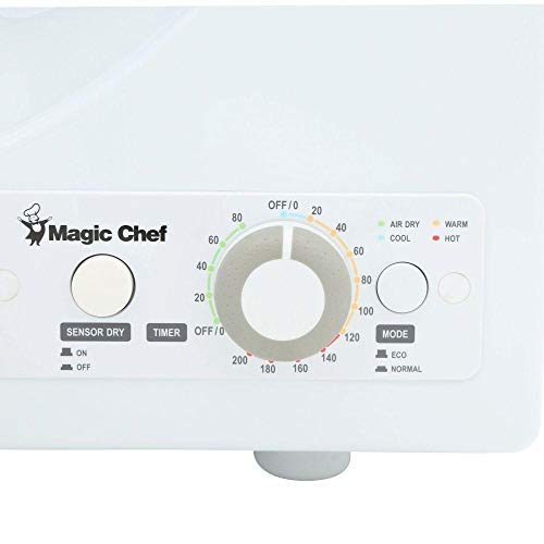 Magic Chef Compact Portable Dryer, Vented, 2.6 cu.ft, White