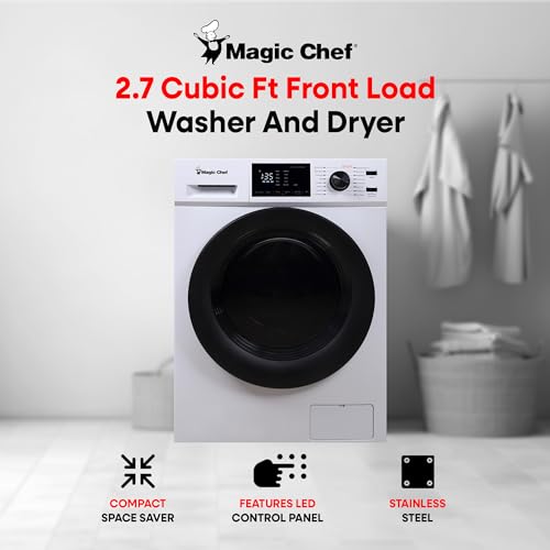 Magic Chef Front Load Portable Washer/Dryer Combo, White
