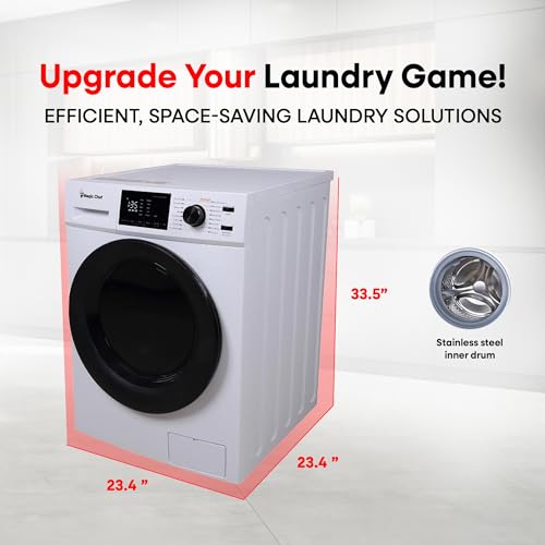 Magic Chef Front Load Portable Washer/Dryer Combo, White