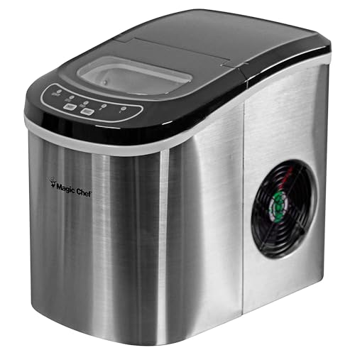 Portable Stainless Steel Ice Maker for Home and Parties