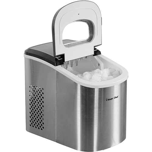 Portable Stainless Steel Ice Maker for Home and Parties