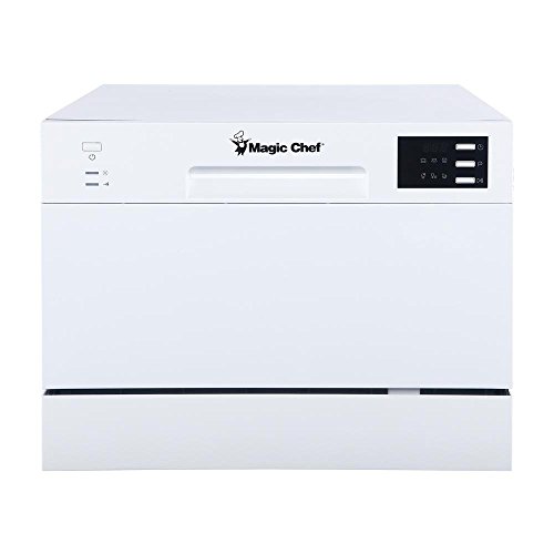 Magic Chef 6-Plate Energy Star Countertop Dishwasher - White