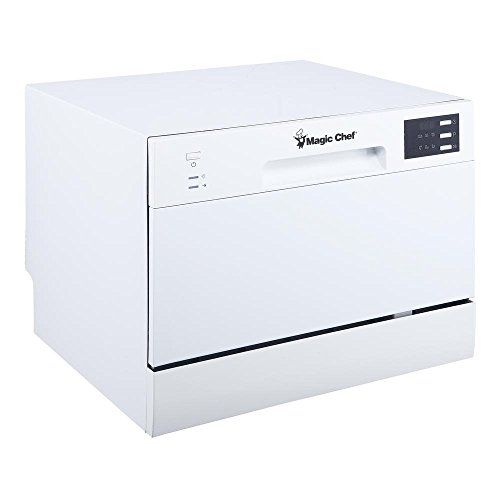 Magic Chef 6-Plate Energy Star Countertop Dishwasher - White