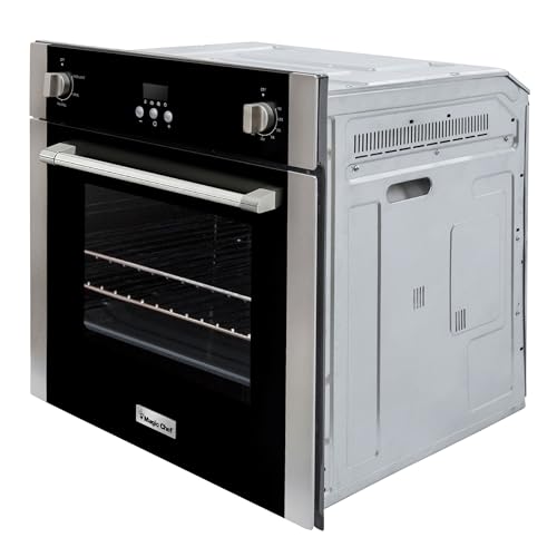 Magic Chef Convection Electric Wall Oven, 24", Stainless Steel