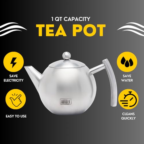 Venoly Stainless Steel Tea Pot - Fast Boiling