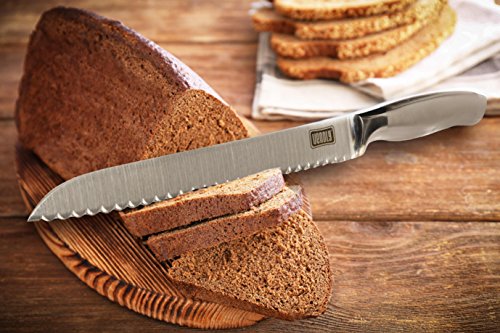 Venoly Professional 8-Inch Serrated Bread Knife, Ultra-Sharp