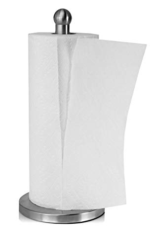 Stainless Steel Paper Towel Holder - Weighted Base